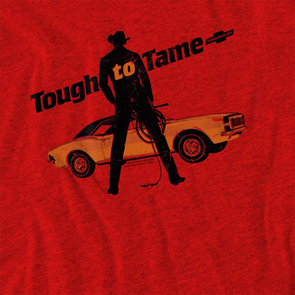 Red - Side - Chevrolet Unisex Adult Tough To Tame Heather T-Shirt