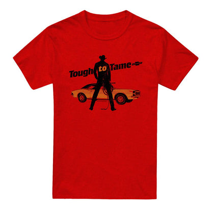 Red - Front - Chevrolet Unisex Adult Tough To Tame Heather T-Shirt
