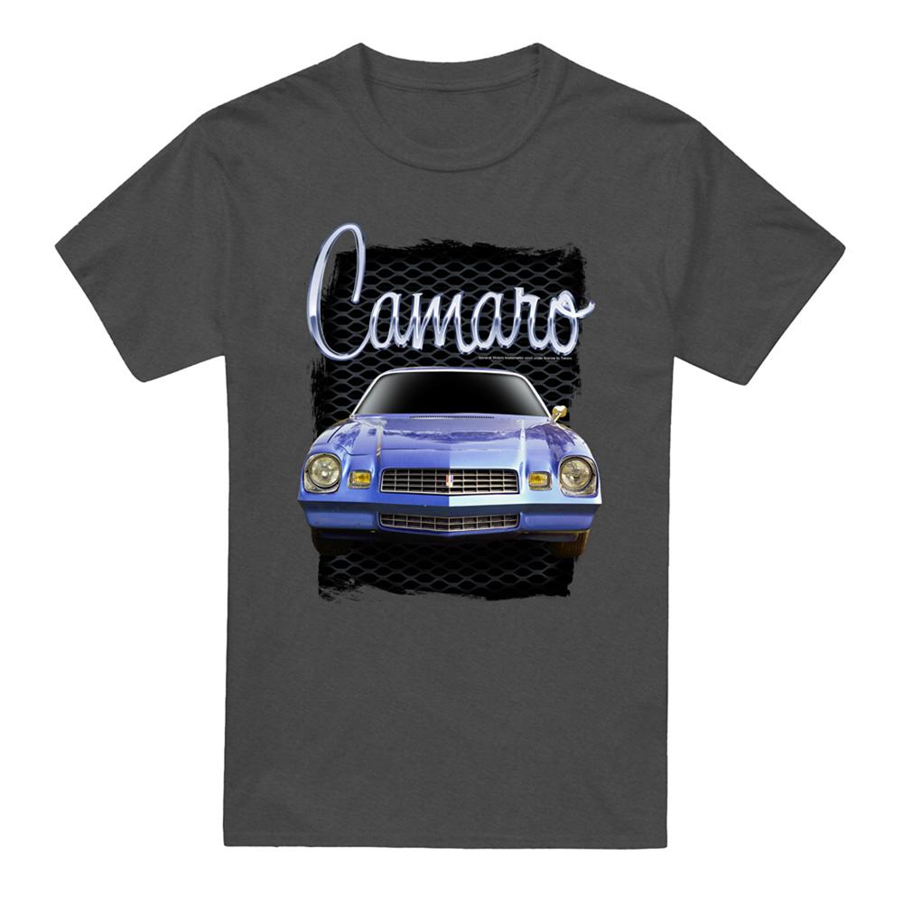 Charcoal - Front - Chevrolet Unisex Adult Yellow Camaro Heather T-Shirt