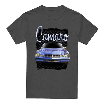 Charcoal - Front - Chevrolet Unisex Adult Yellow Camaro Heather T-Shirt