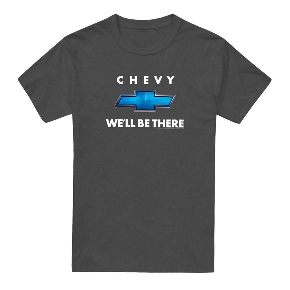 Charcoal - Front - Chevrolet Unisex Adult Well Be There Heather T-Shirt
