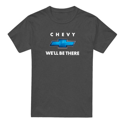 Charcoal - Front - Chevrolet Unisex Adult Well Be There Heather T-Shirt