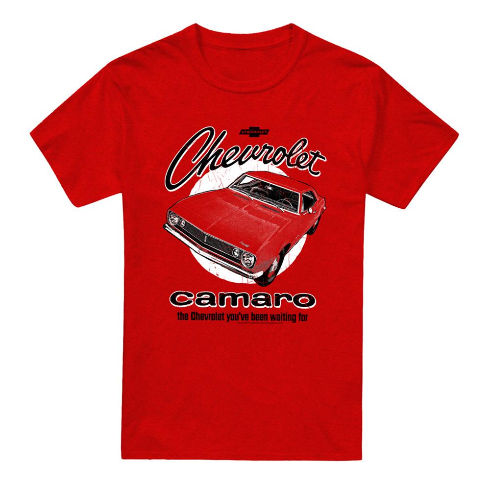 Red - Front - Chevrolet Unisex Adult Camaro Retro Heather T-Shirt