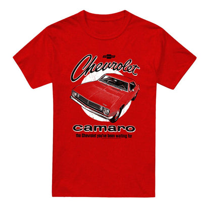 Red - Front - Chevrolet Unisex Adult Camaro Retro Heather T-Shirt