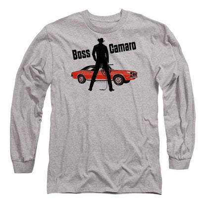 Athletic - Front - Chevrolet Unisex Adult Boss Camaro Long-Sleeved T-Shirt
