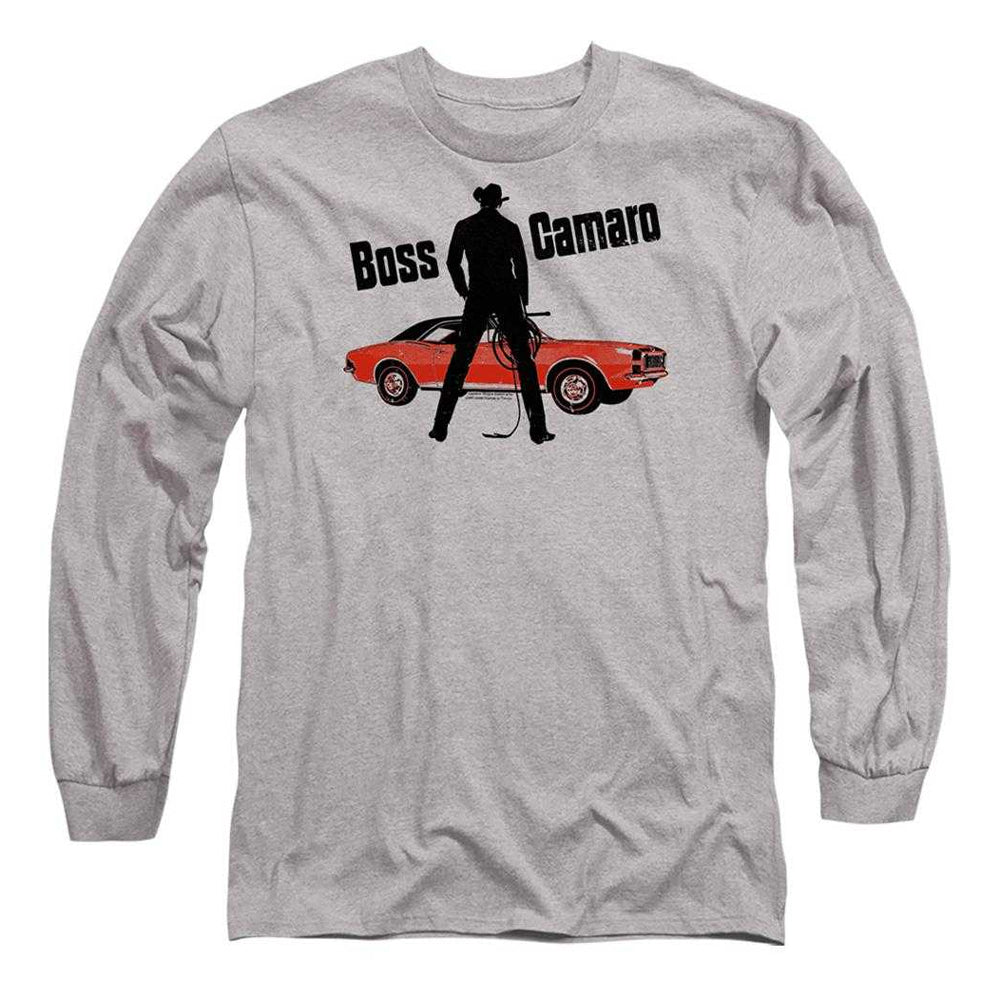 Athletic - Front - Chevrolet Unisex Adult Boss Camaro Long-Sleeved T-Shirt