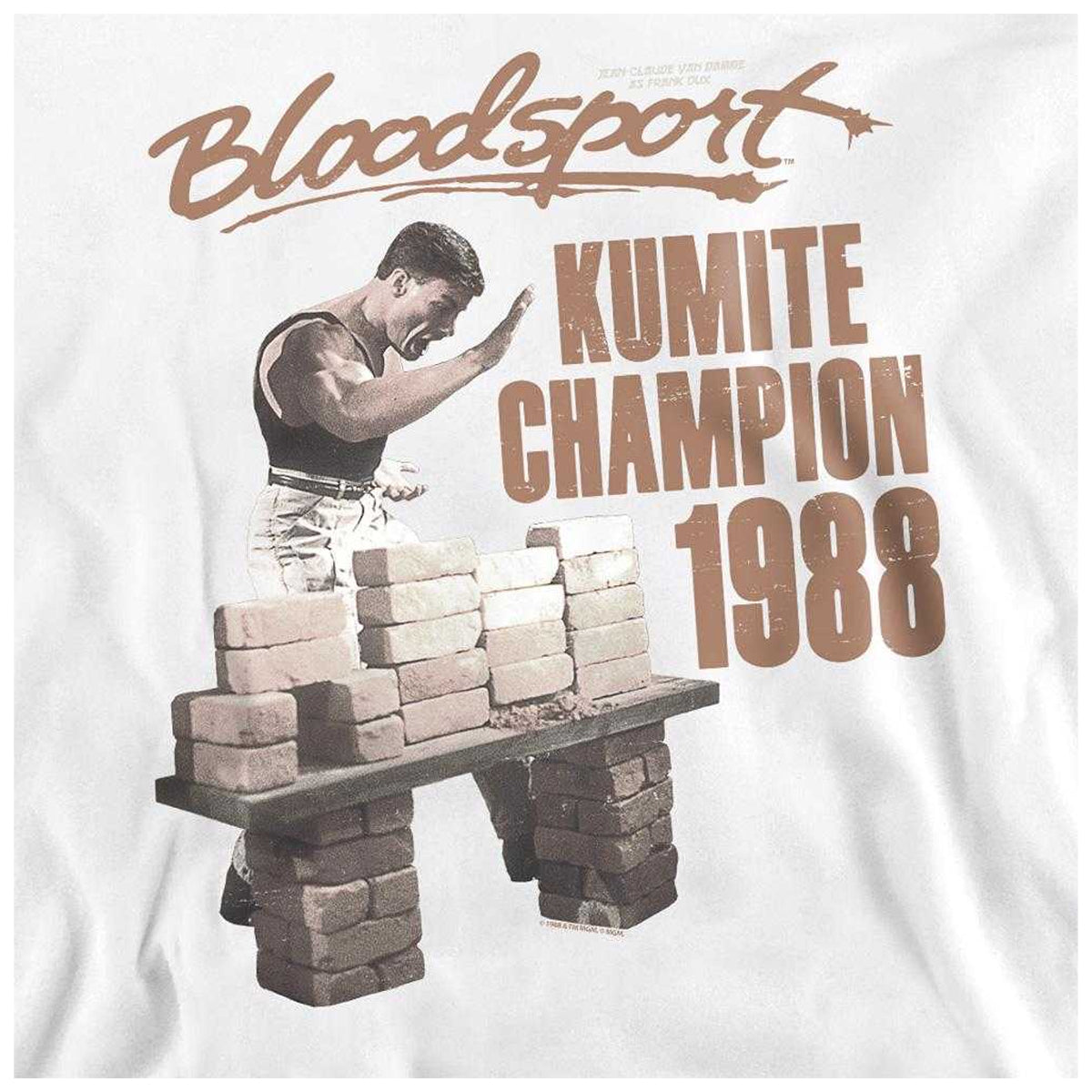 White - Side - Bloodsport Unisex Adult Dux Smash Sweatshirt