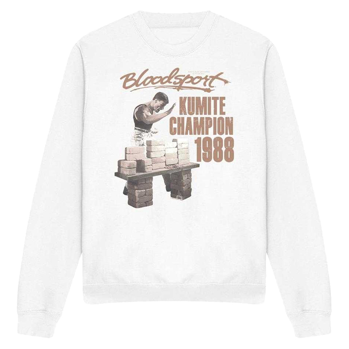 White - Front - Bloodsport Unisex Adult Dux Smash Sweatshirt