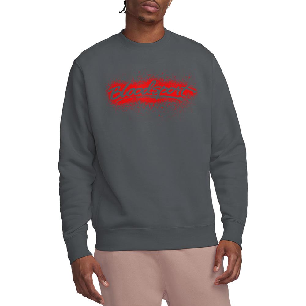Charcoal - Lifestyle - Bloodsport Unisex Adult Blood Splatter Sweatshirt