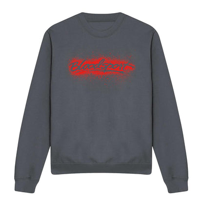 Charcoal - Front - Bloodsport Unisex Adult Blood Splatter Sweatshirt