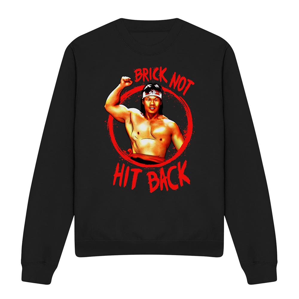 Black - Front - Bloodsport Unisex Adult Brick Not Hit Back Sweatshirt