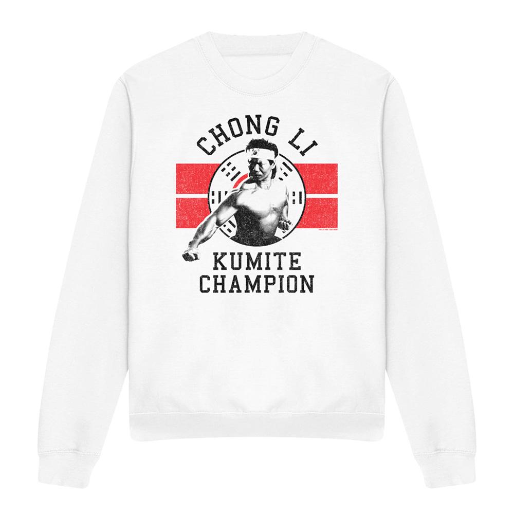 White - Front - Bloodsport Unisex Adult Chong Li Sweatshirt