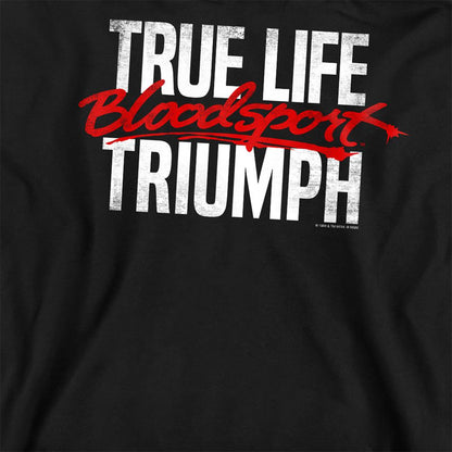Black - Side - Bloodsport Unisex Adult True Story Sweatshirt