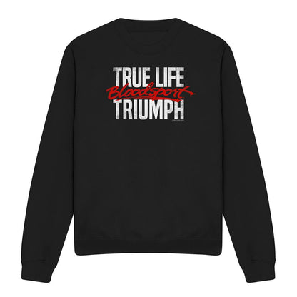 Black - Front - Bloodsport Unisex Adult True Story Sweatshirt