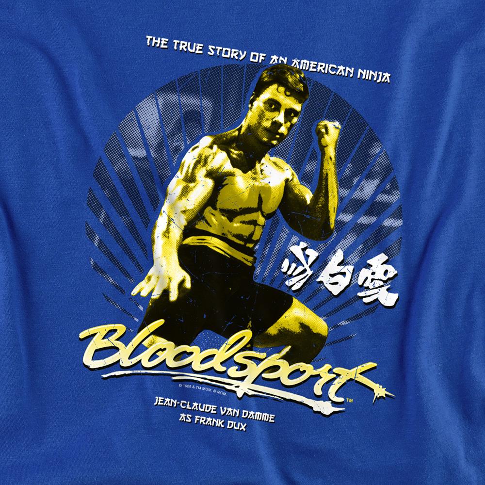 Royal Blue - Side - Bloodsport Unisex Adult American Ninja Sweatshirt