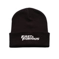 Black - Front - Fast & Furious Mens Logo Beanie