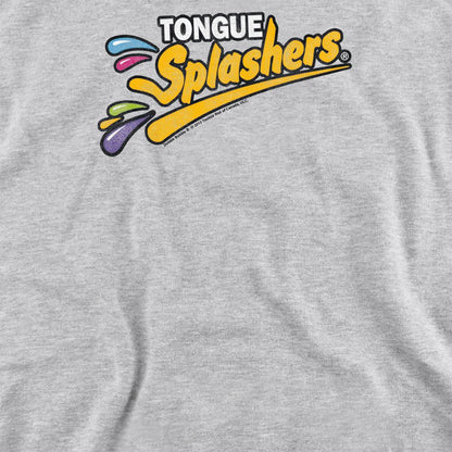Athletic Heather - Side - Dubble Bubble Unisex Adult Tongue Splashers Logo Heather Sweatshirt