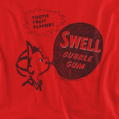 Red - Side - Dubble Bubble Unisex Adult Swell Gum Sweatshirt