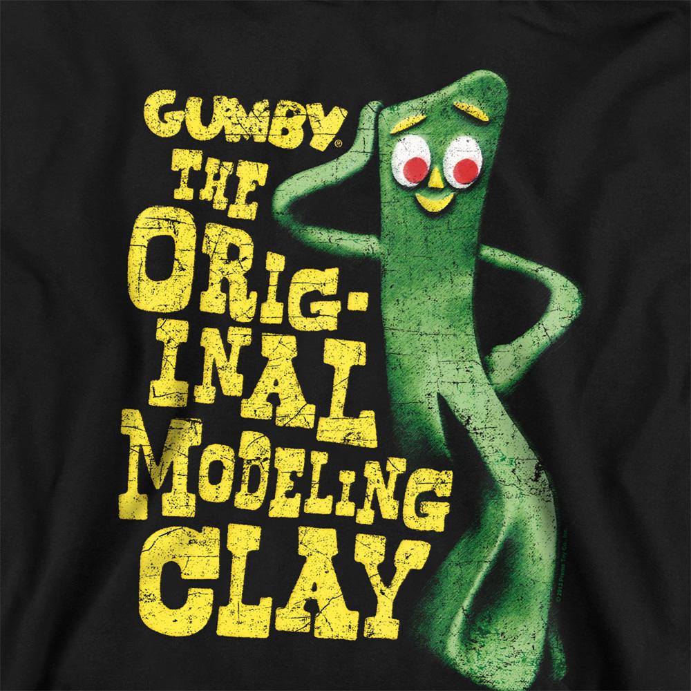 Black - Side - Gumby Unisex Adult So Punny Sweatshirt