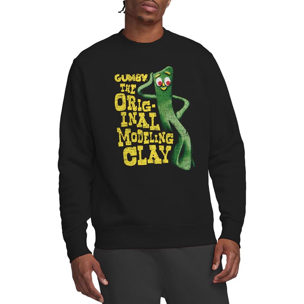 Black - Lifestyle - Gumby Unisex Adult So Punny Sweatshirt