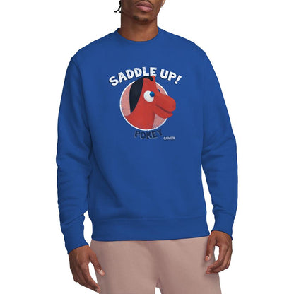 Royal Blue - Lifestyle - Gumby Unisex Adult Saddle Up Sweatshirt