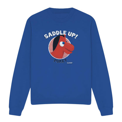 Royal Blue - Front - Gumby Unisex Adult Saddle Up Sweatshirt