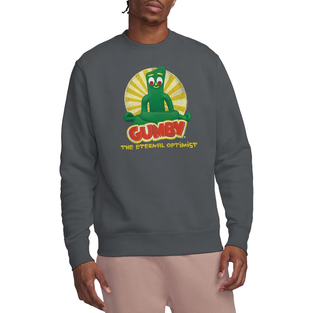 Charcoal - Lifestyle - Gumby Unisex Adult Optimist Sweatshirt