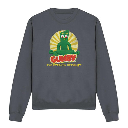 Charcoal - Front - Gumby Unisex Adult Optimist Sweatshirt