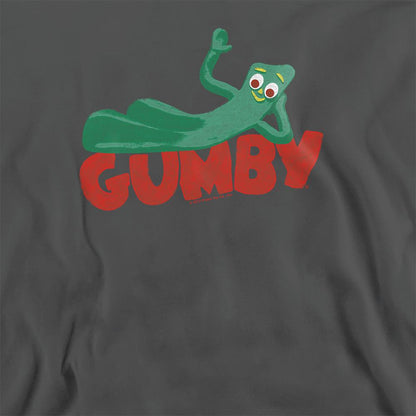 Charcoal - Side - Gumby Unisex Adult On Logo Sweatshirt