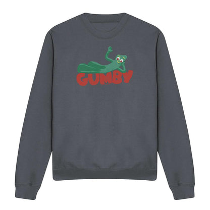 Charcoal - Front - Gumby Unisex Adult On Logo Sweatshirt