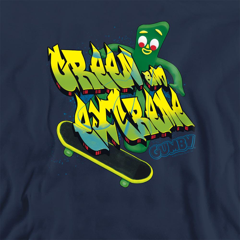 Navy - Side - Gumby Unisex Adult Green And Extreme Sweatshirt