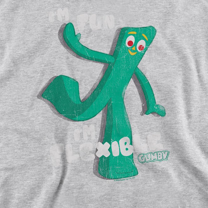 Athletic - Side - Gumby Unisex Adult I´m Flexible Heather Sweatshirt