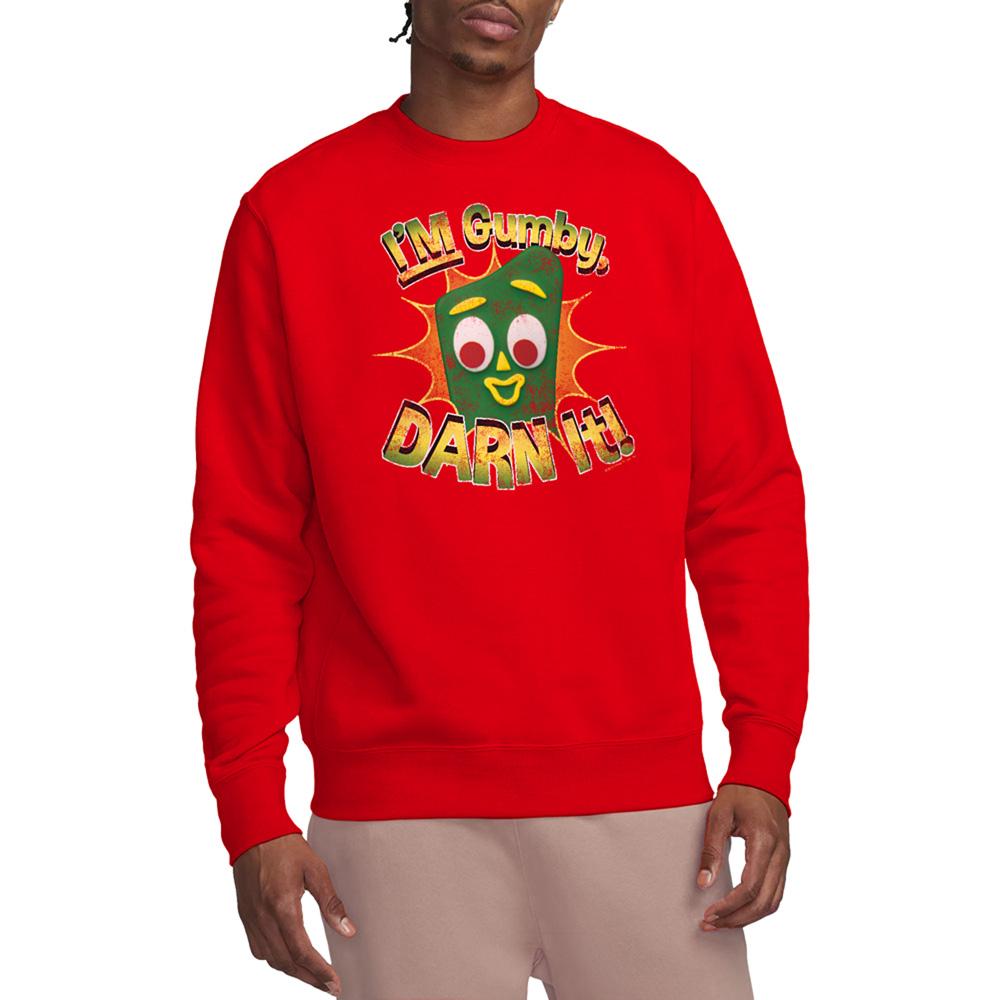 Red - Lifestyle - Gumby Unisex Adult Darn It Sweatshirt