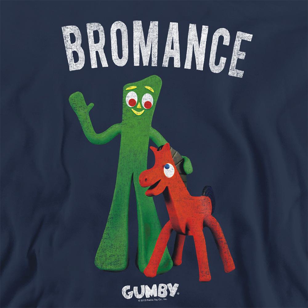 Navy - Side - Gumby Unisex Adult Bromance Sweatshirt