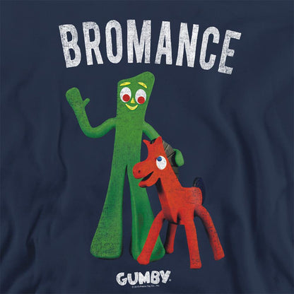 Navy - Side - Gumby Unisex Adult Bromance Sweatshirt