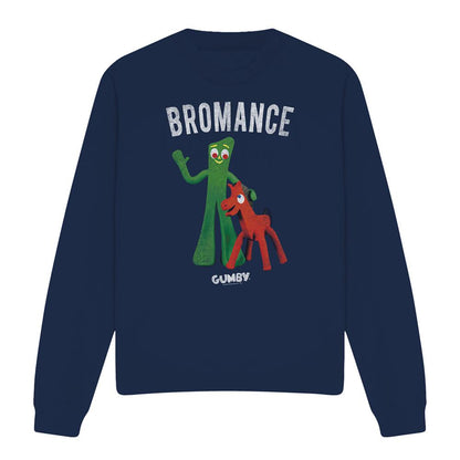 Navy - Front - Gumby Unisex Adult Bromance Sweatshirt