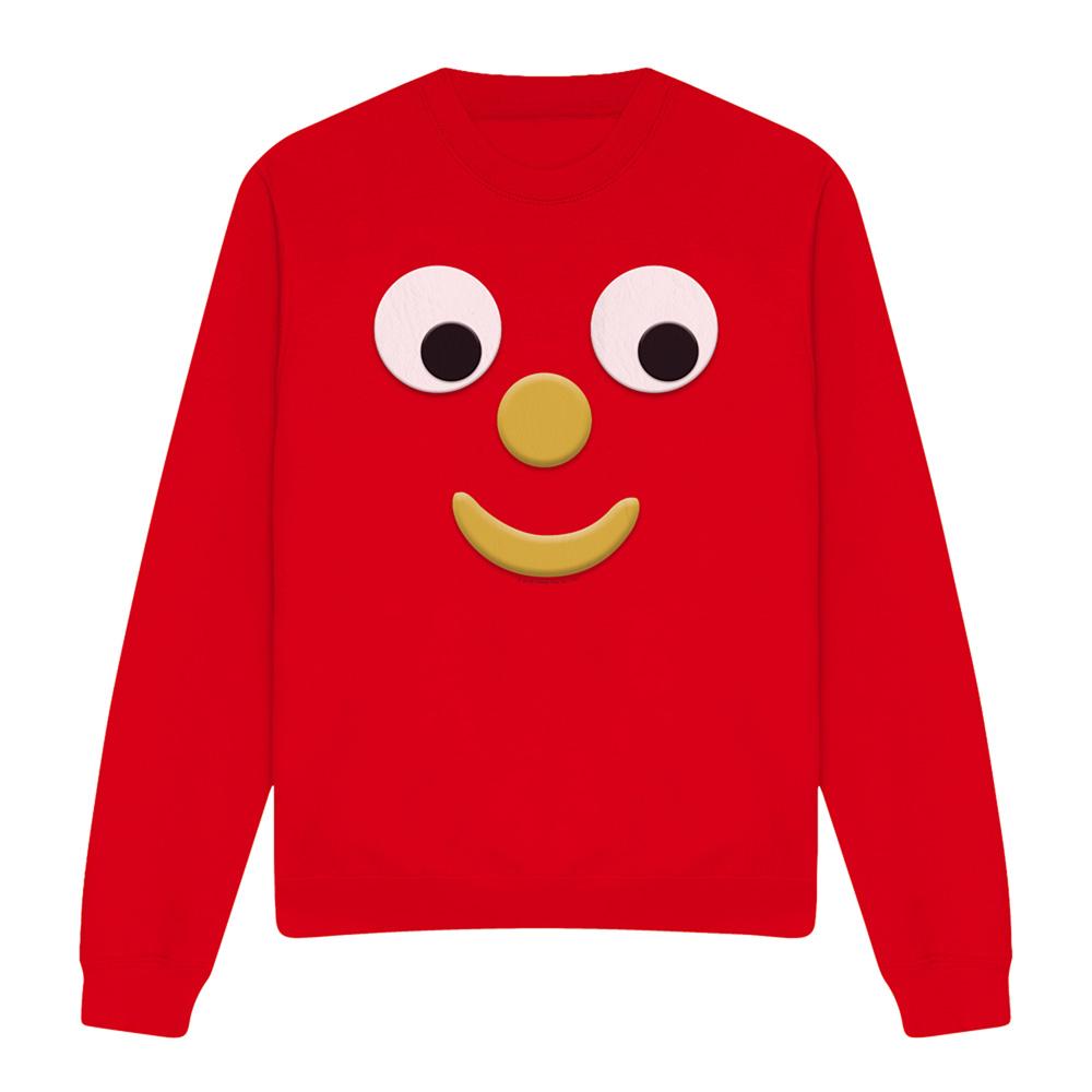 Red - Front - Gumby Unisex Adult Blockhead J Sweatshirt