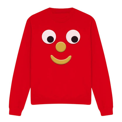 Red - Front - Gumby Unisex Adult Blockhead J Sweatshirt