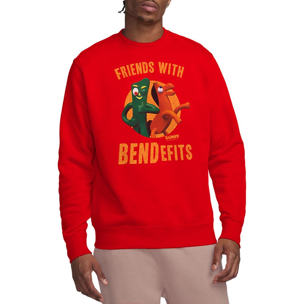 Red - Lifestyle - Gumby Unisex Adult Bendefits Sweatshirt