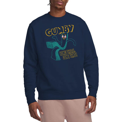 Navy - Lifestyle - Gumby Unisex Adult Bend There Sweatshirt