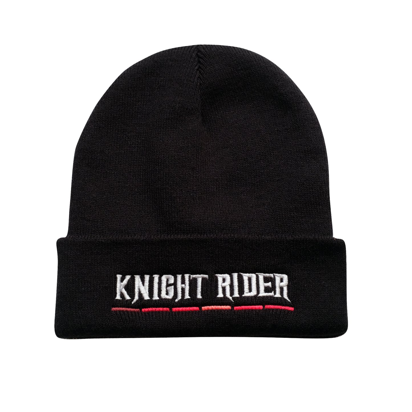 Black - Front - Knight Rider Mens Kitt Logo Beanie