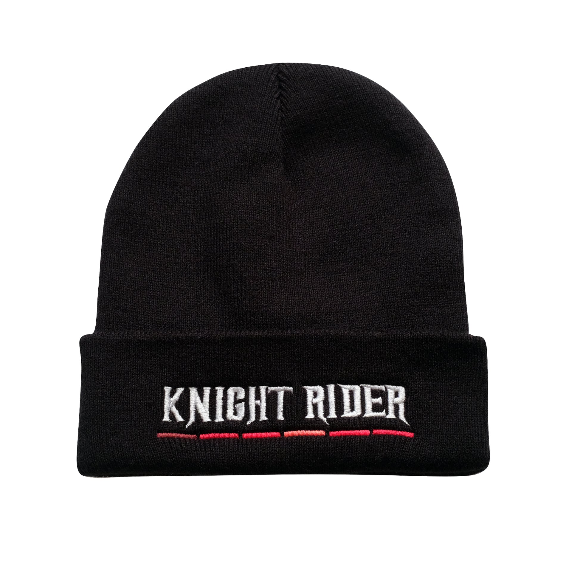 Black - Front - Knight Rider Mens Kitt Logo Beanie