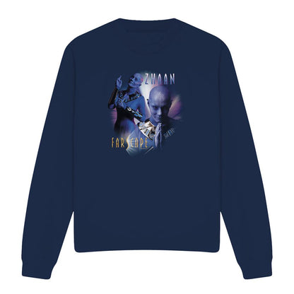 Navy - Front - Farscape Unisex Adult Zhaan Sweatshirt