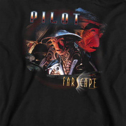 Black - Side - Farscape Unisex Adult Pilot Sweatshirt