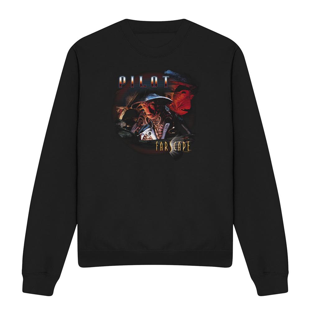 Black - Front - Farscape Unisex Adult Pilot Sweatshirt