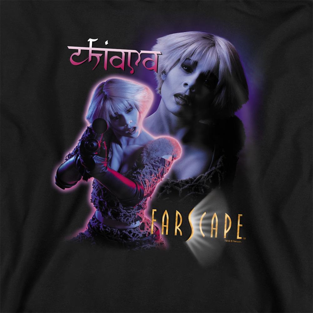Black - Side - Farscape Unisex Adult Chiana Sweatshirt