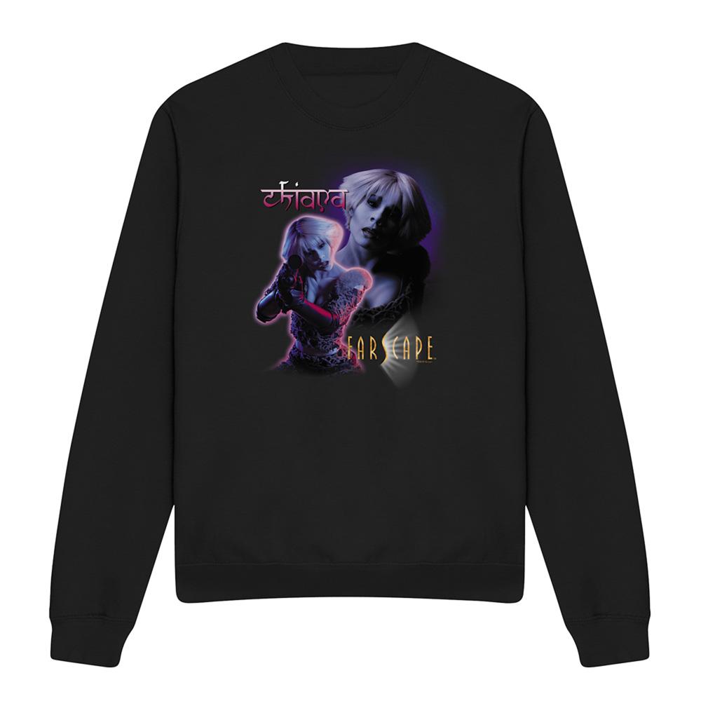 Black - Front - Farscape Unisex Adult Chiana Sweatshirt