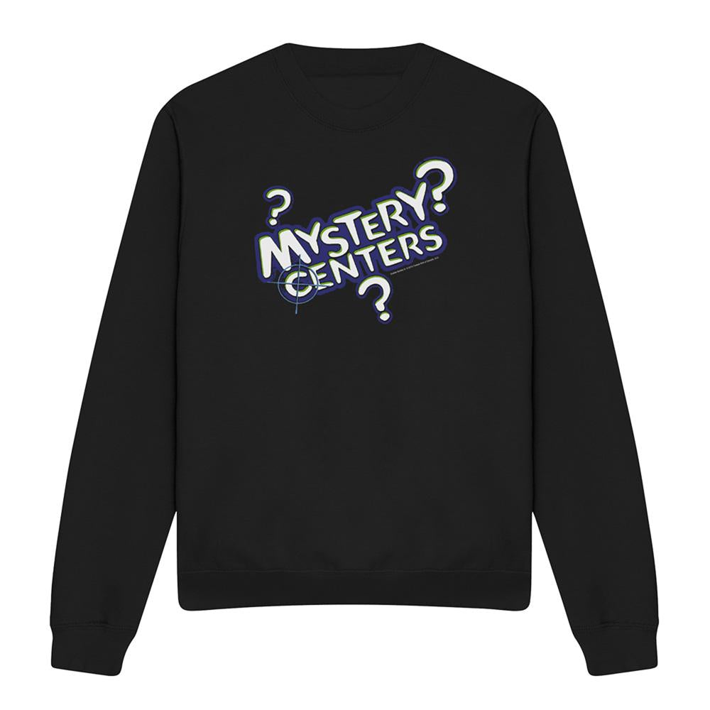Black - Front - Dubble Bubble Unisex Adult Mystery Centers Sweatshirt