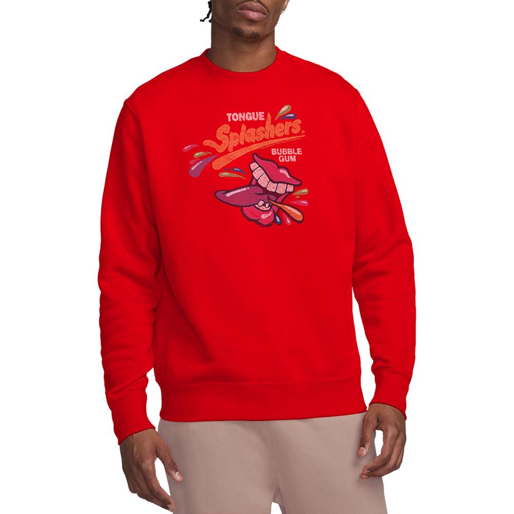 Red - Lifestyle - Dubble Bubble Unisex Adult Distressed Logo Sweatshirt