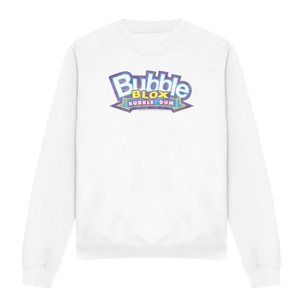 White - Front - Dubble Bubble Unisex Adult Bubble Blox Sweatshirt